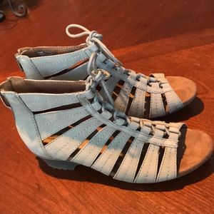 Rockport Cobb hill gray leather sandals size 7.5M